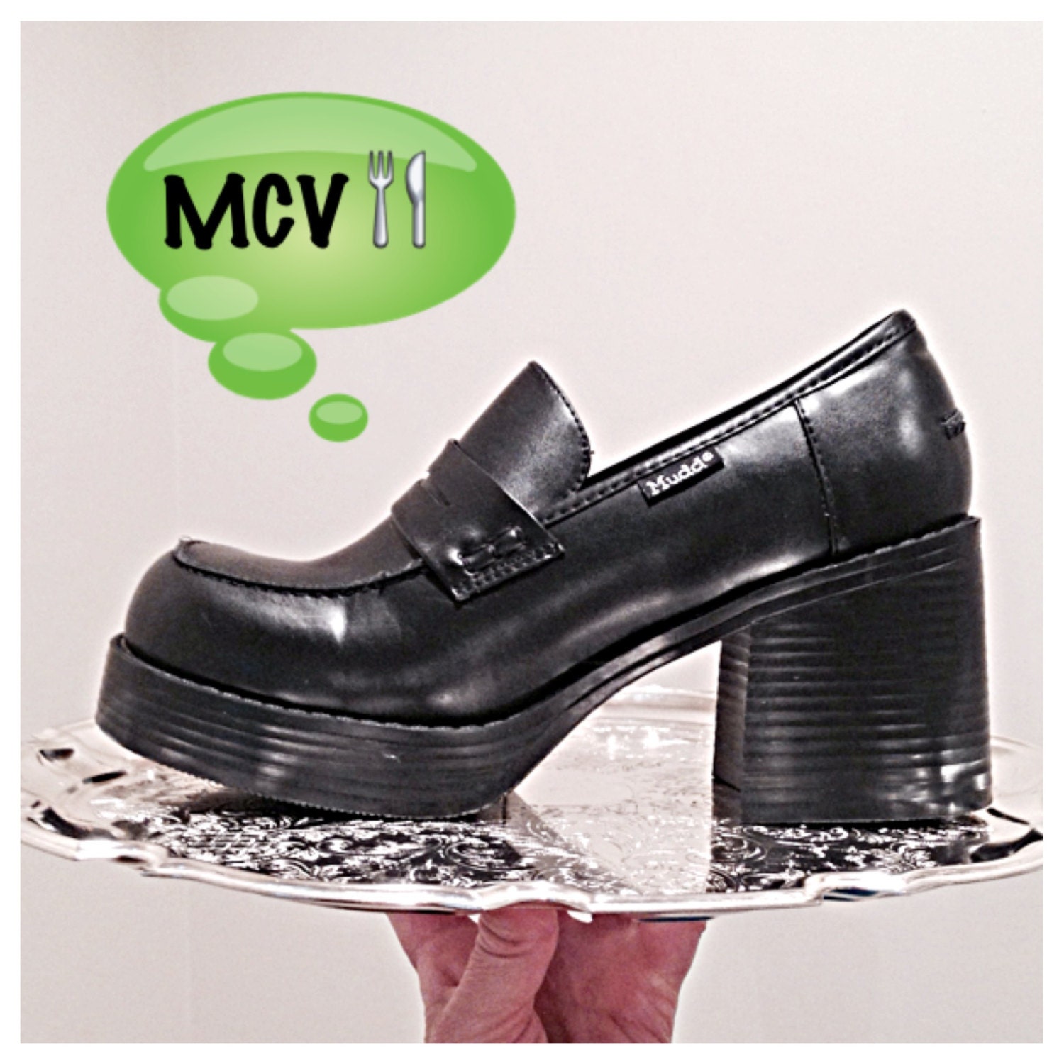 90s chunky heels