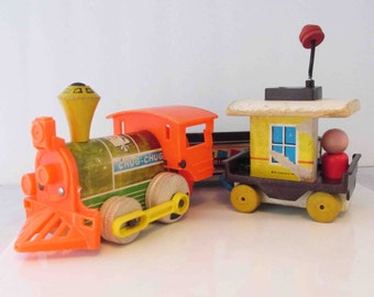 Plastic toy train | Etsy