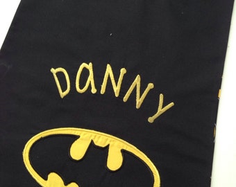 Personalized Batman Cape, Birthday Boy Cape, Batman Cape Bodysuit, Batman Cape