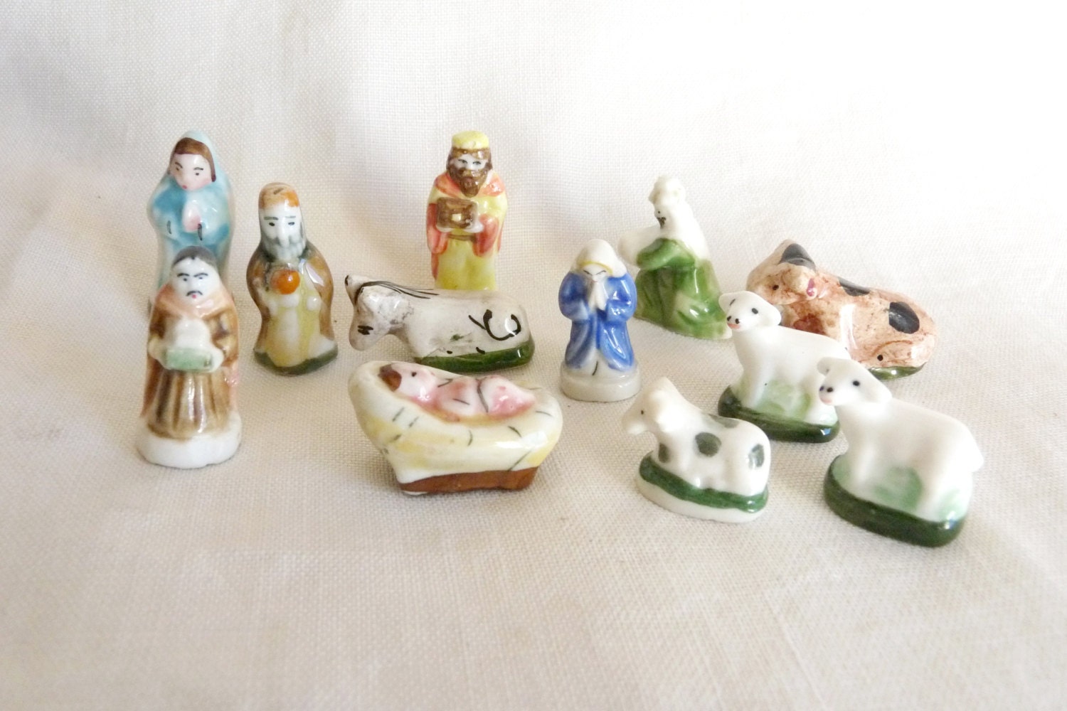 miniature nativity figures porcelain feves by miniature nativity figures porcelain feves by
