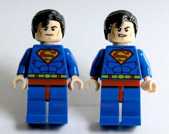 Superman Cufflinks - Superhero Cufflinks - LEGO Cufflinks - Mens Cufflinks - Groomsmen Gift - Best Man Gift - Wedding Cufflinks