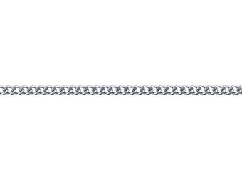 Stainless Steel Chain, 2.9MM Diamond Cut Curb Chain, Sold by the Foot ON SALE