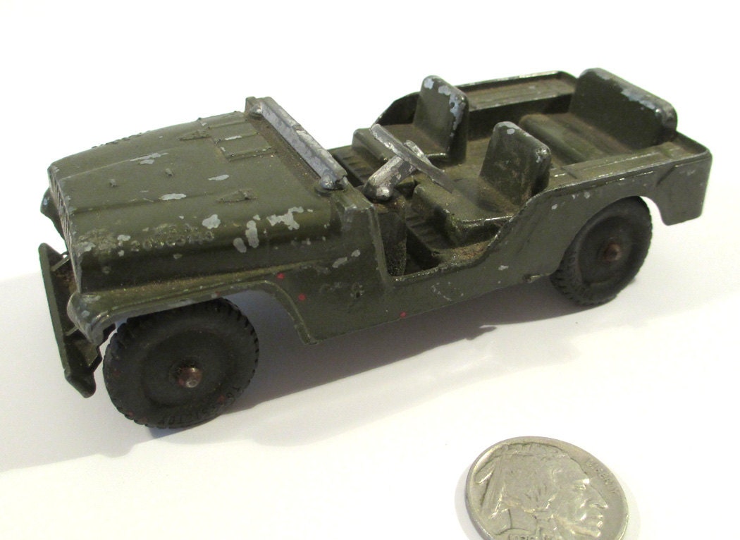 Vintage Tootsie Toy CJ Willy's Army Jeep toy car