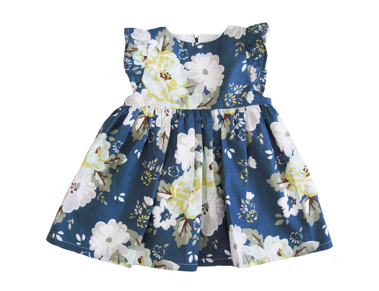 Baby Girl Dresses Navy Blue Baby Dress Camellia Floral