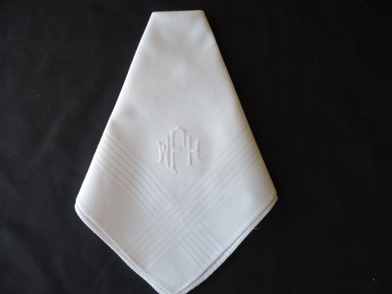 Men's Monogram Handkerchief
