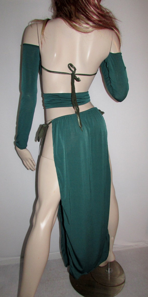 Gorean Slave Role Play Costume Green All Year For Your Kajira