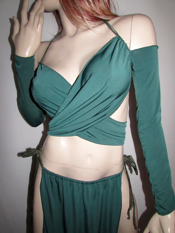 Gorean Slave Role Play Costume Green All Year For Your Kajira