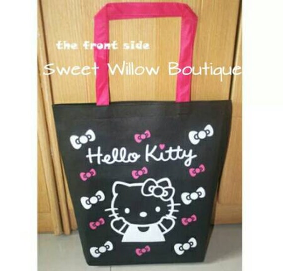 Hello kitty market tote hello kitty large bag by SweetWillowSWB