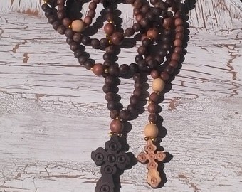 Wooden rosary gift from Ukraine, home decor