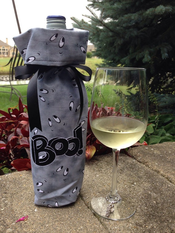 halloween wine bottle gift bags