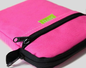 Girl's Kindle Case Nook Water Resistant Cover iPad mini Case - Pink Canvas