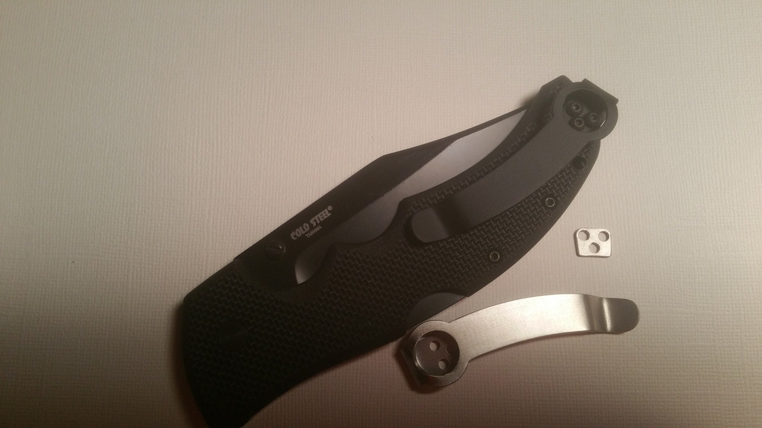 Plain Design Titanium Pocket Knife Clip for Selected Cold