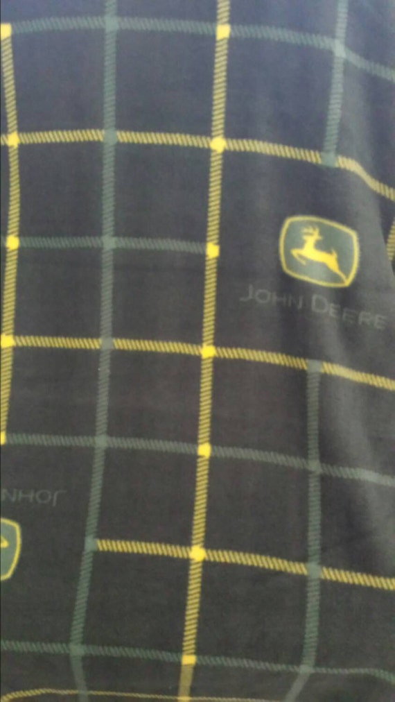 John Deere Fleece Fabric By The Yard by ReneesChoiceFabrics