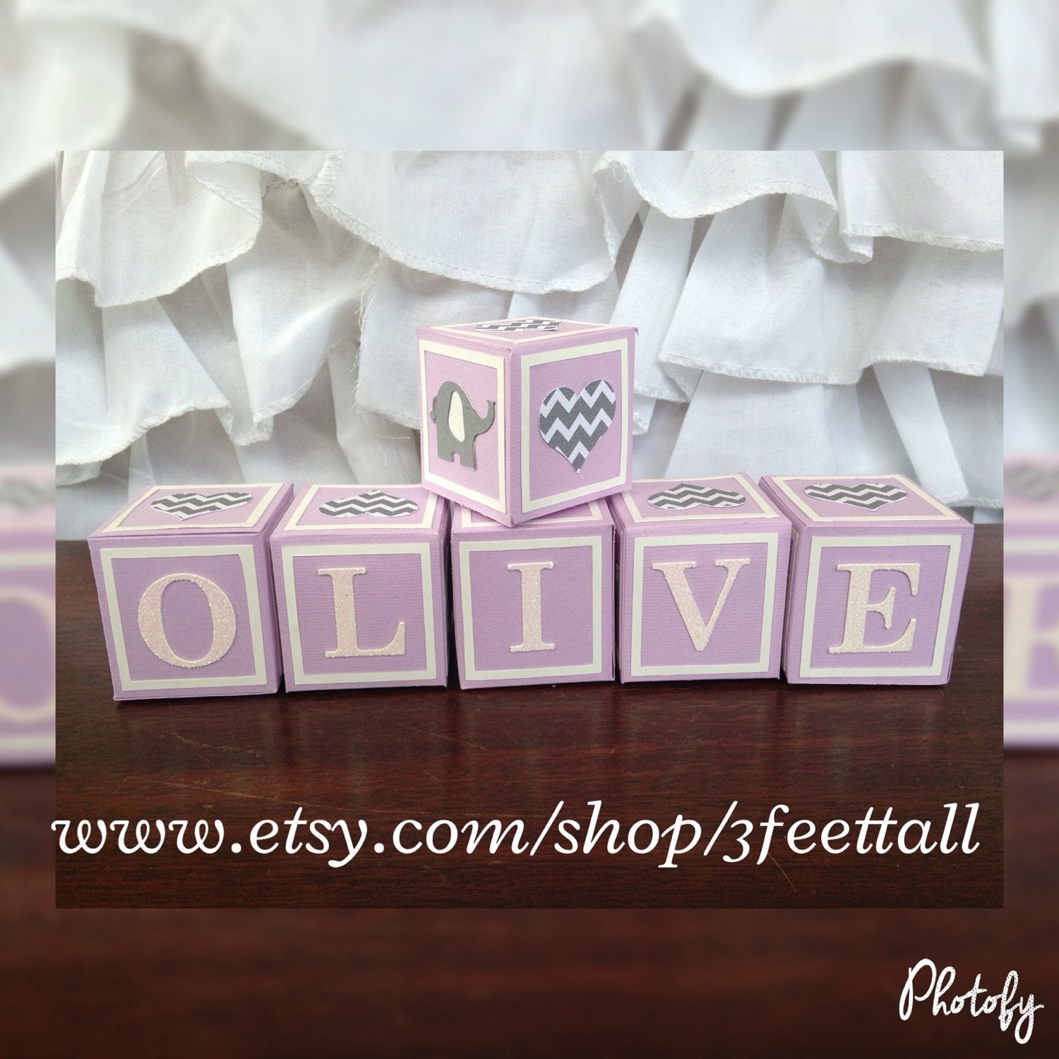 Small Alphabet Blocks Baby Shower Decorations Baby Shower