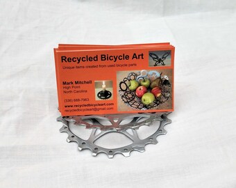 Bicycle gears Business card holder