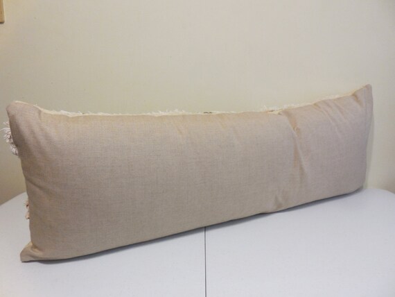 VINTAGE Moroccan Handira Extra Long lumbar Pillow Cover 36x - VINTAGE Moroccan Handira Extra Long lumbar Pillow Cover- 36â€x 13  -Decorative Throw. Ã¢Â—Â…