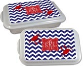 Personalized Casserole Dish Monogrammed Casserole Carrier Personalized Cake Pan Wedding Gift Hostess Gift