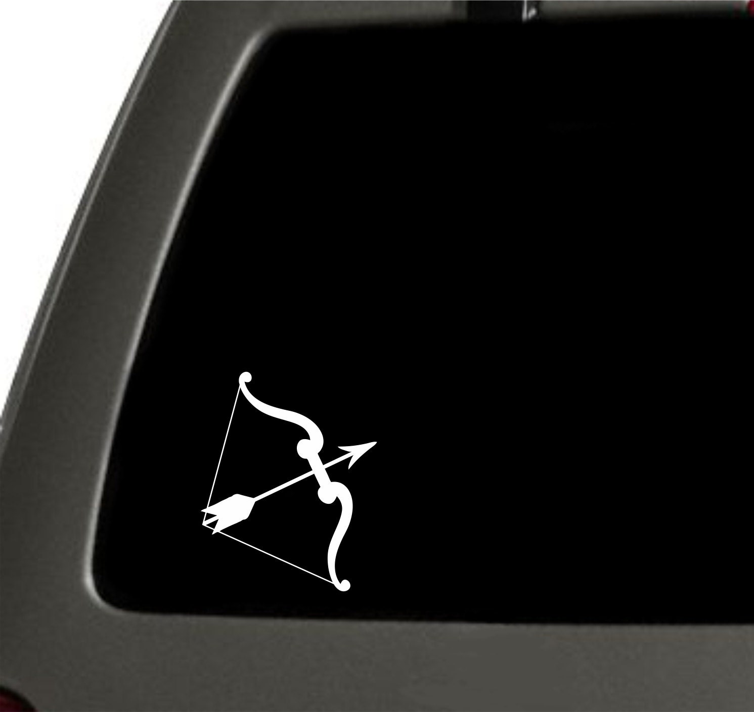 Bow and Arrow Archery Sticker For Car Window Bumper Or