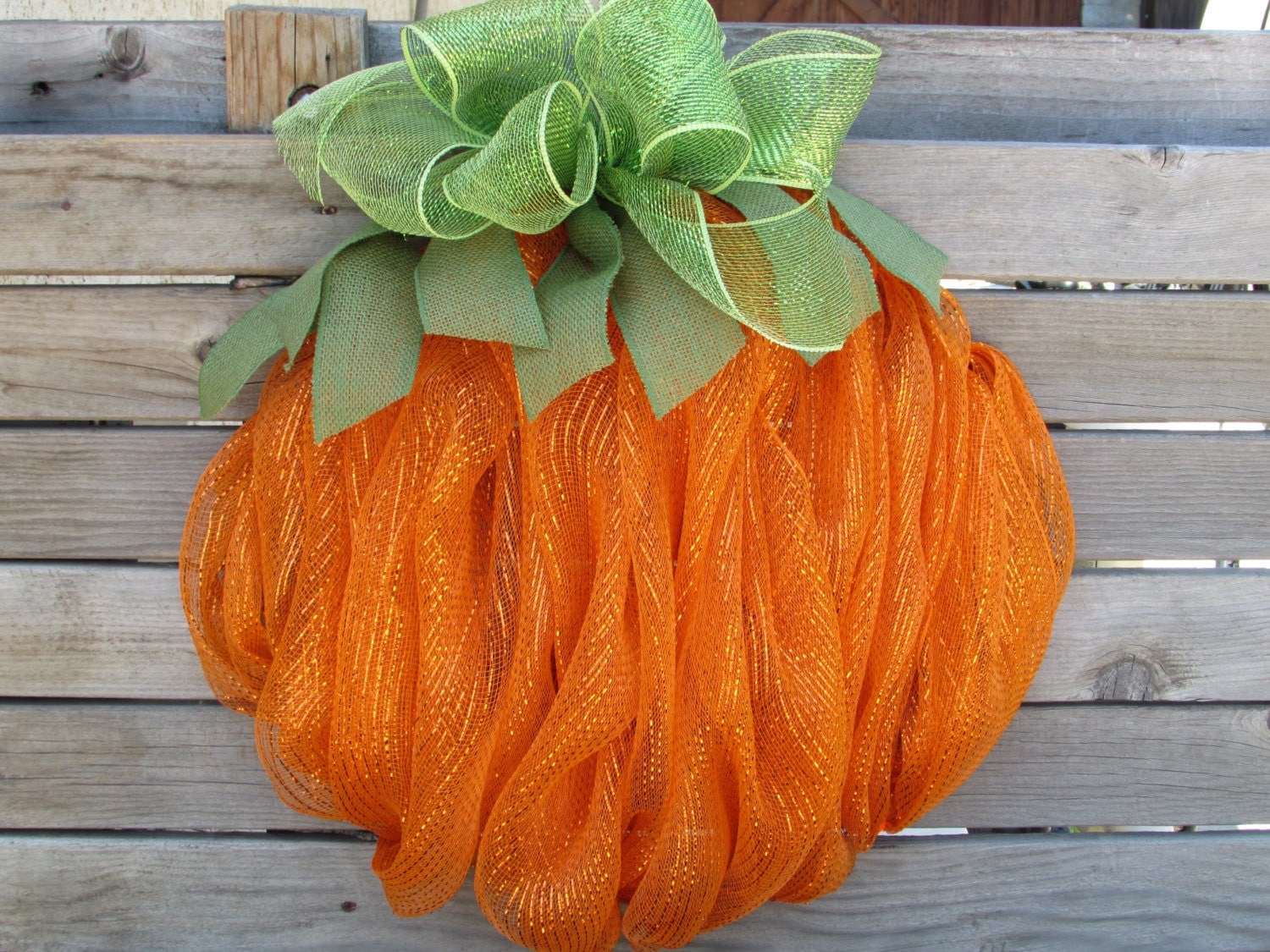 Pumpkin Wreath Pumpkin Deco Mesh Wreath Fall Wreath