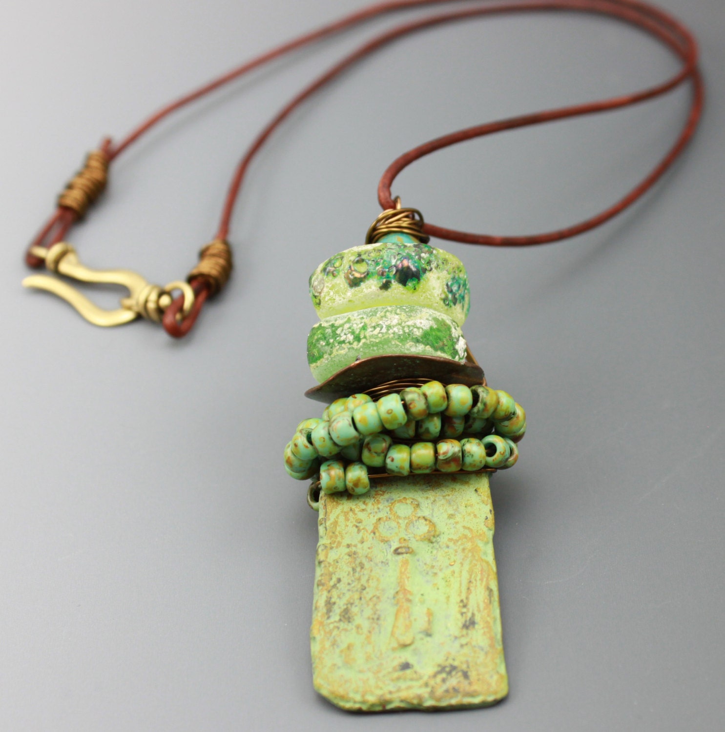 Rustic Necklace Rustic Tribal Necklace Rustic Primitive