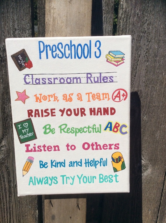 Items similar to Custom Classroom Rules for Teacher on Etsy