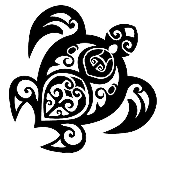 Tribal Sea Turtle Intricate Design Tribal/Tattoo Design