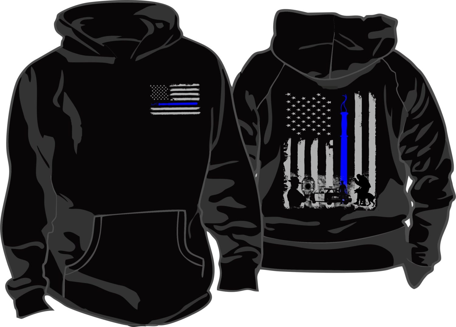 Thin Blue Line Police hoodie