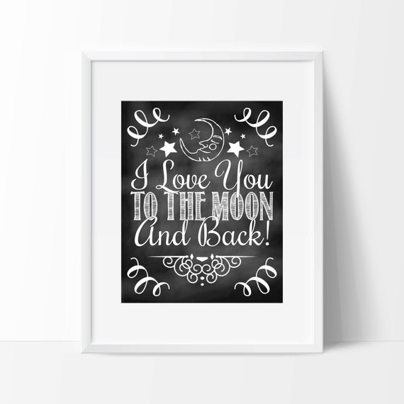 Chalkboard Nursery Print 8 x 10 Nursery Print