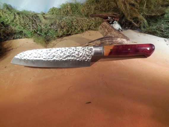 cedar wood handle santoku chef and cing knife cedar wood handle santoku chef and cing knife