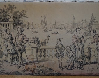 An Antique French Tapestry - 185cm x 94cm