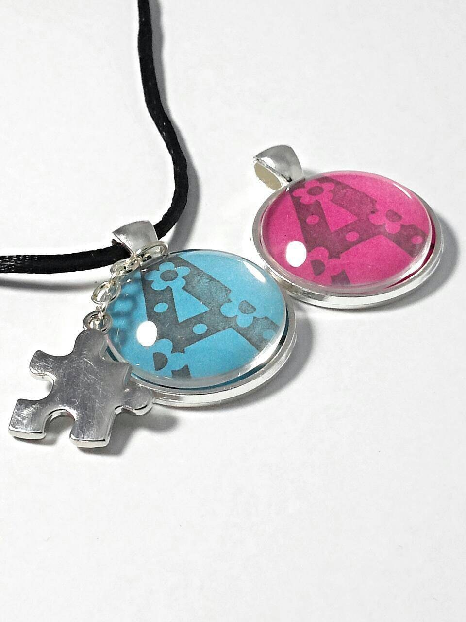 Autism necklace autism jewelry autism pendant by GenevasSky