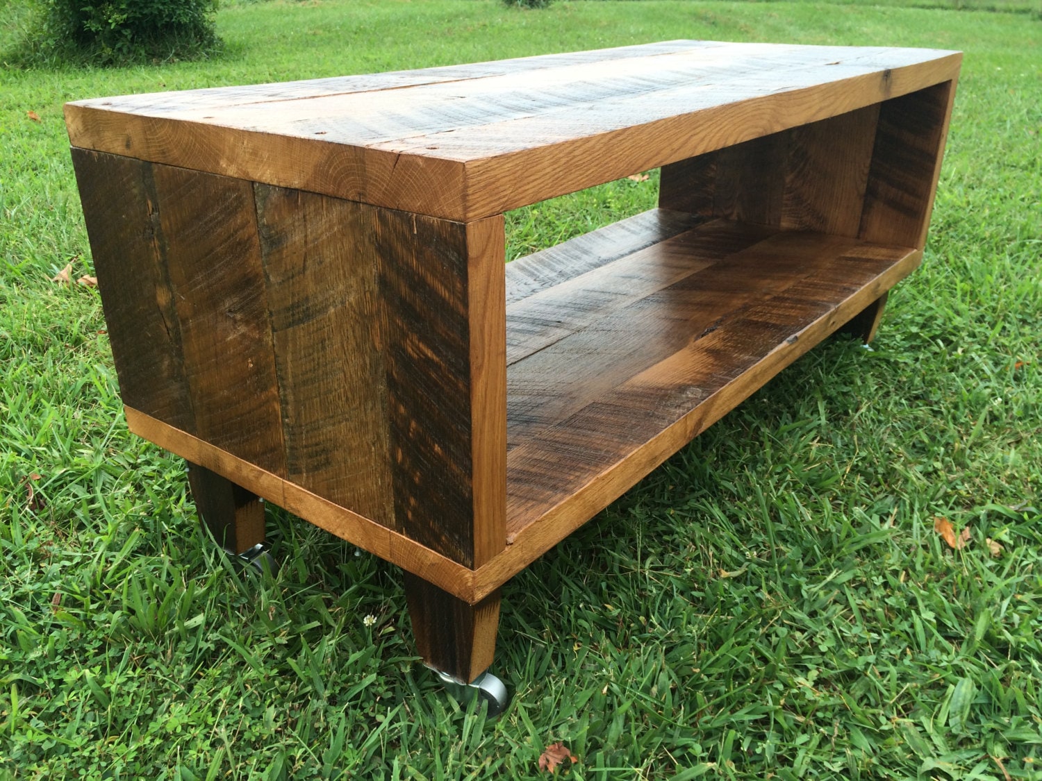 Reclaimed Wood TV Stand Made With Rustic Barn Wood Solid