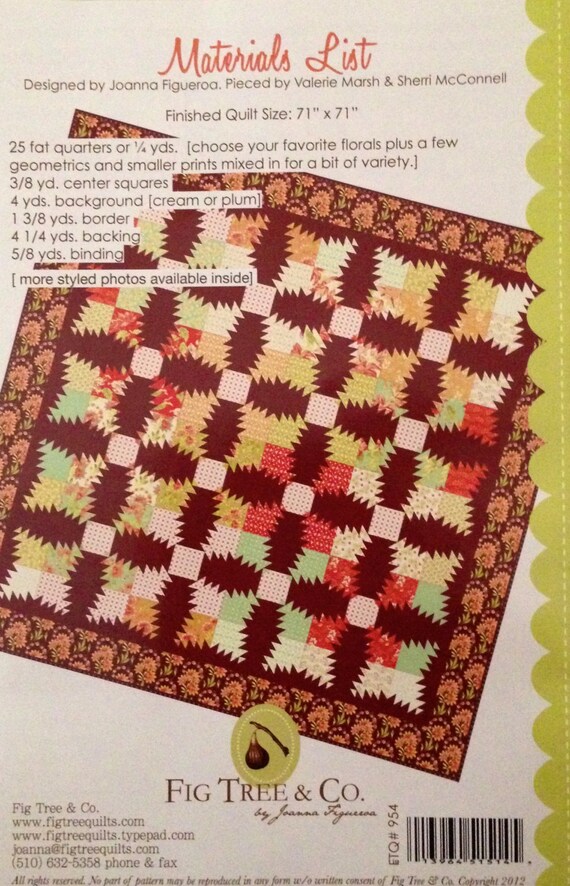 Sale Pineapple and Figs Quilt Kit Fig Tree Quilts Tapestry