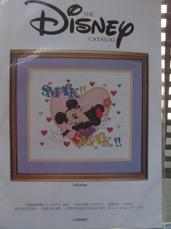 Disney Valentine Counted Cross Stitch Kit