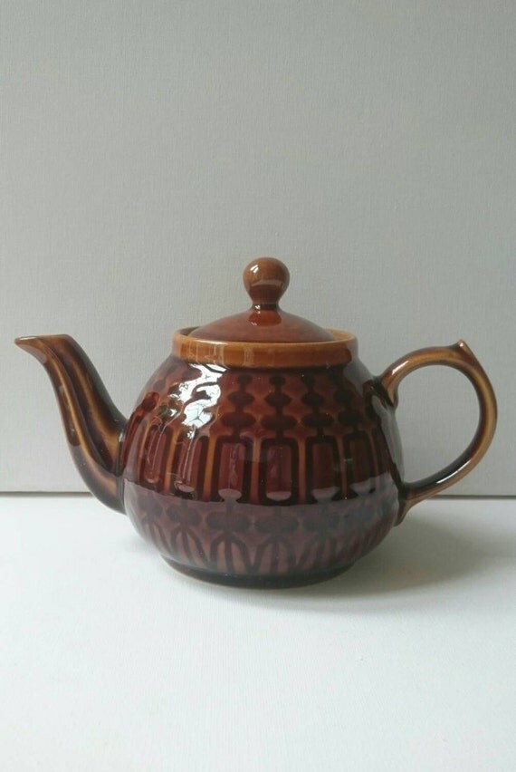 Little Brown Vintage Teapot Made in Poland by MichaelmasDaisy