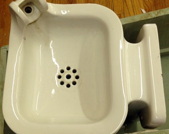 Antique Crane Porcelain Drinking Water Fountain