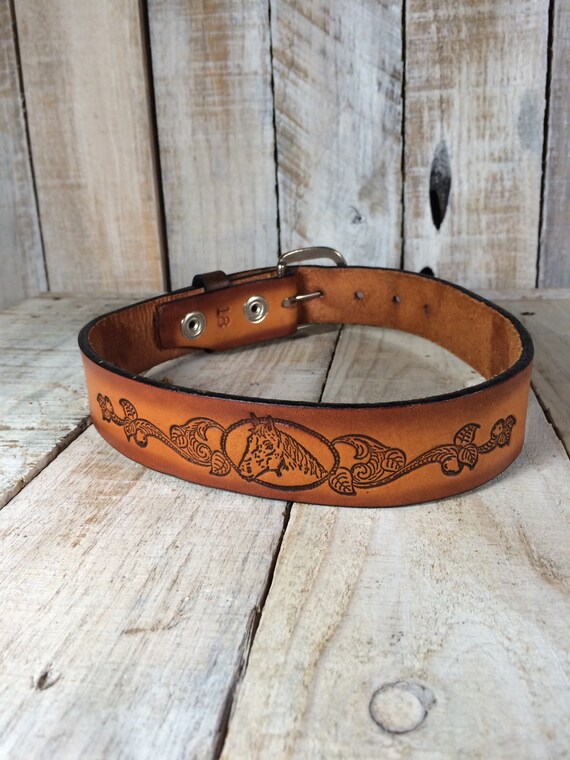 Kids Leather Belt Kids Belt Little Boys Belt Kids Tooled