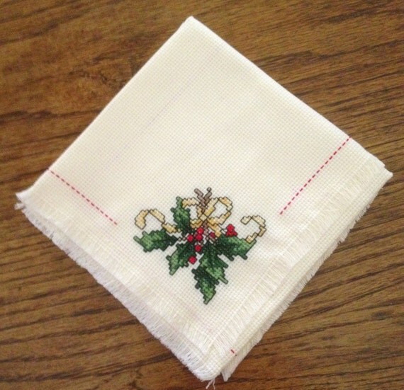 Cross Stitched Bread Cloth