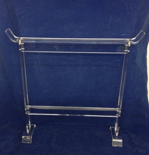 Clear Acrylic Lucite Quilt/Bedspread Rack