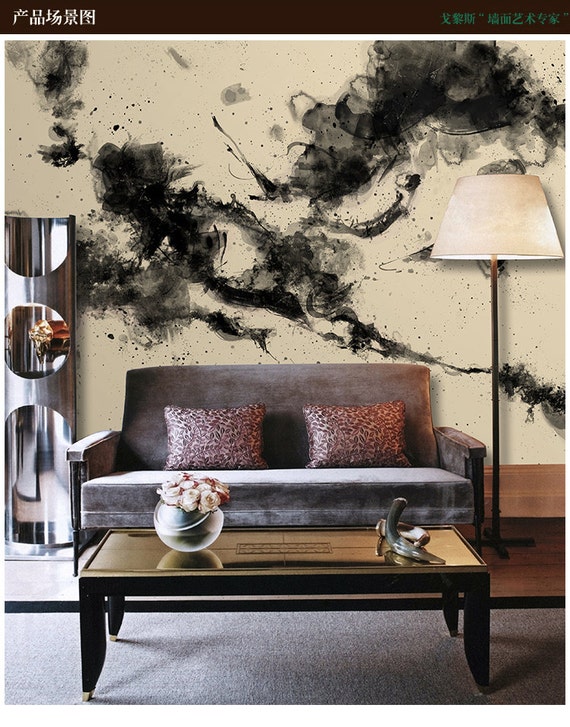 Splash Ink Painting Wallpaper Nude Black Wall Mural By Dreamywall My XXX Hot Girl