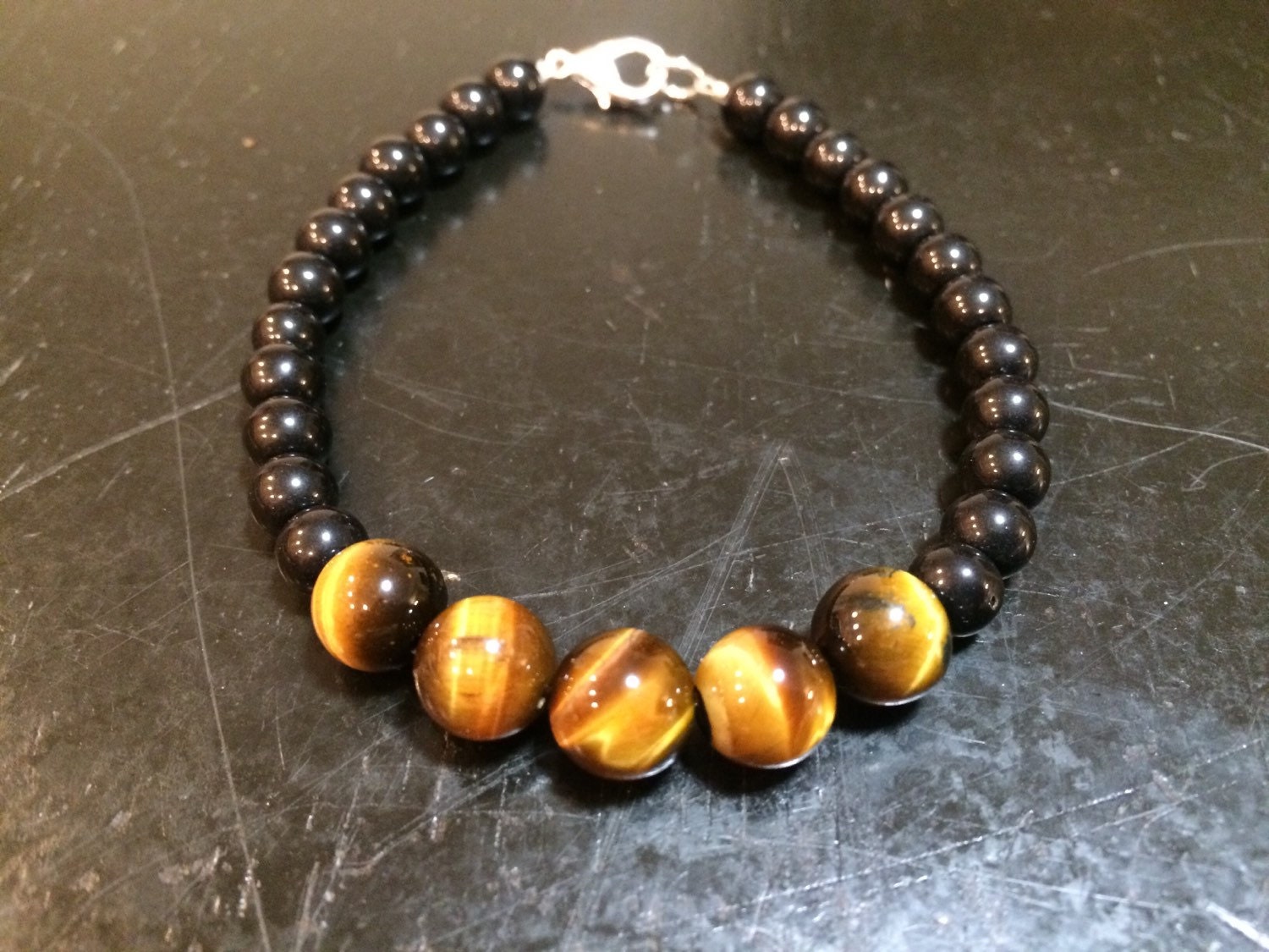 Tiger Eye Bracelet Tigers Eye Healing Crystal Bracelet