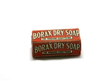Borax Dry Soap Box Dolls House Miniature