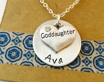 Goddaughter Necklace, Goddaughter Gift, Personalized Goddaughter Necklace