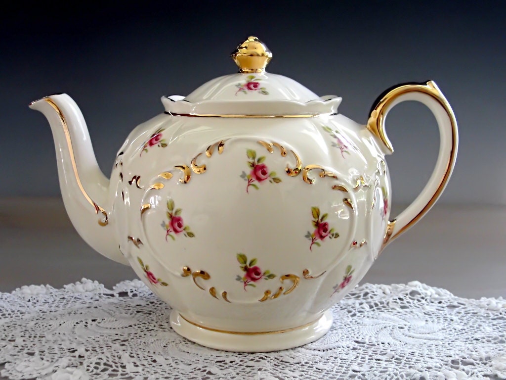 Vintage Sadler Teapot England Antique English by TeacupsAndOldLace