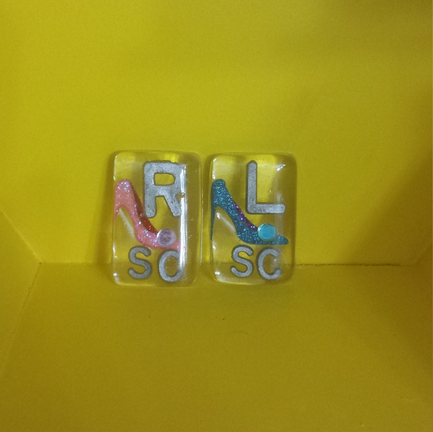 High heel lead xray tech markers