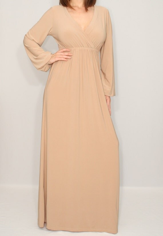 nude beige gown