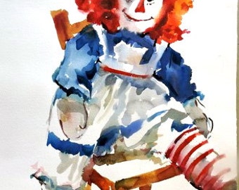 raggedy ann painting