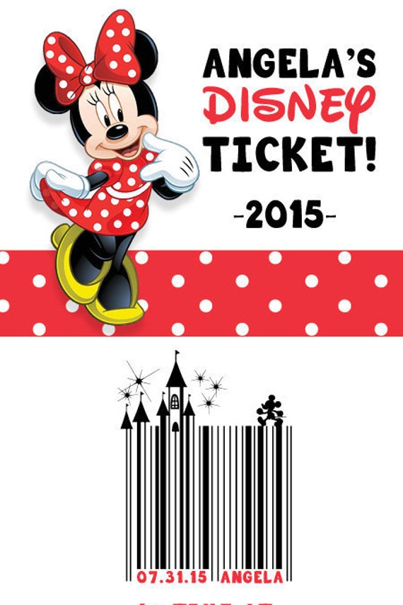 personalized disney tickets