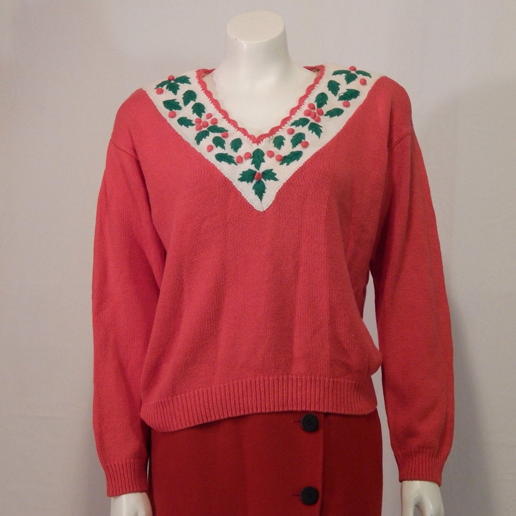 v neck christmas sweater