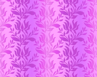 Ombre Stripe Violet Paradise Jason Yenter Fabric 1 yard